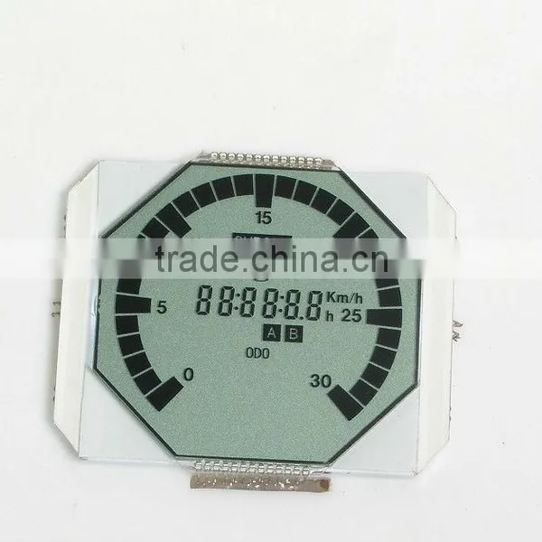 Custom clock transparent lcd module