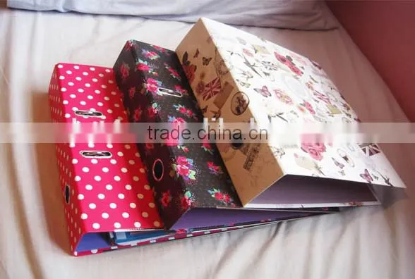 Paper Material Fancy Pattern a4 Size Arch Lever File Folder photo-3