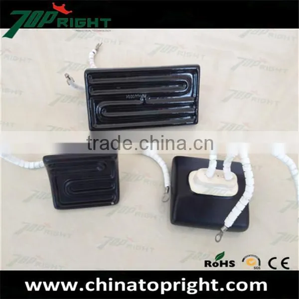 Black Color Ceramic Flat Hollow Infrared Heater Panel photo-6