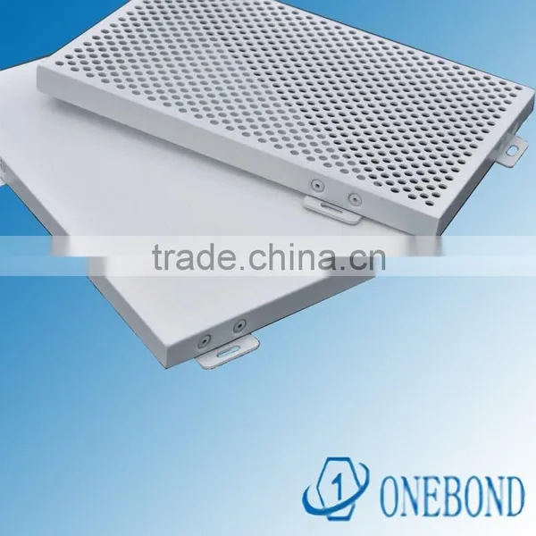 2.5mm White Aluminium Perforated Decorated Ceiling Panel