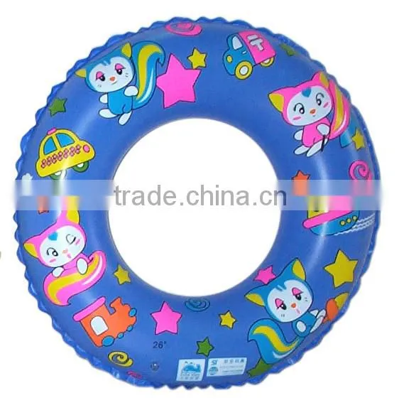 Printing Lele Cat PVC Inflatable Swimming Ring photo-3