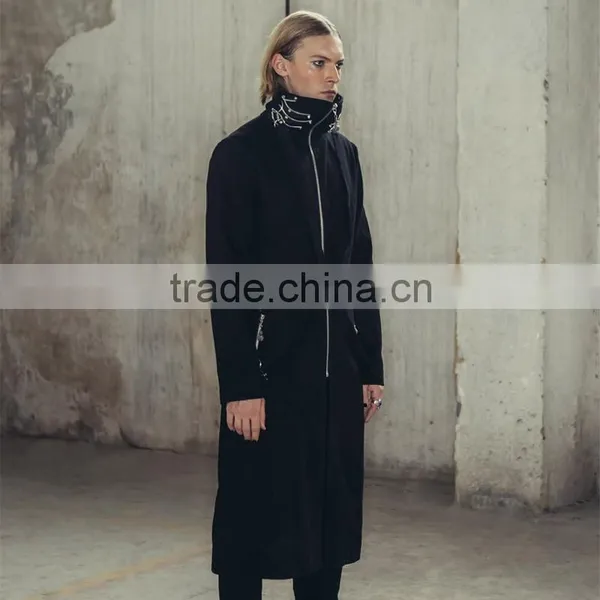 Devil Fashion 2015 Punk Long Coat in Winter CT009 photo-2