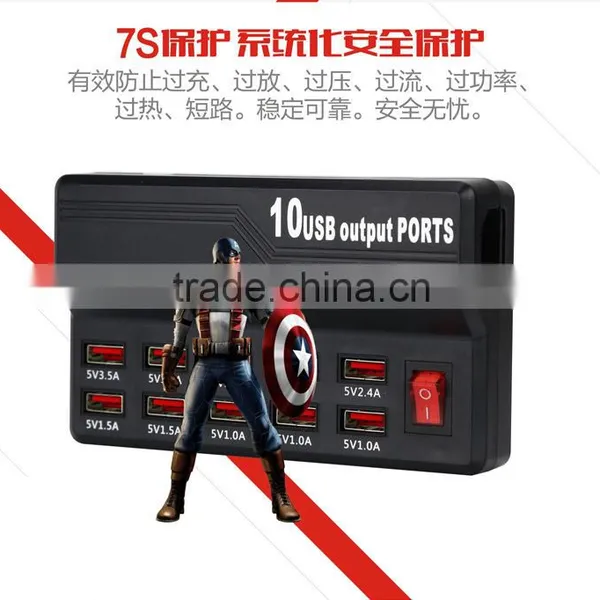Factory Supplier Combo USB 2.0 High Speed 10 Ports HUB For Laptop PC/ 10 Ports Usb 2.0 Hub for Multi Usb Device photo-3