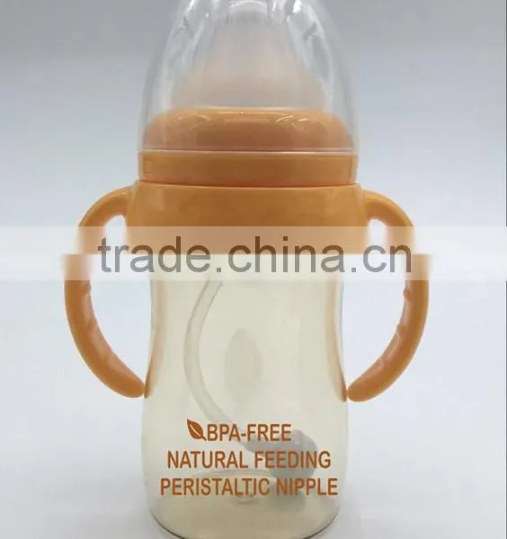 BPA Free Feeding Supplier Baby Bottle With Handle for 3-12 Monthbaby photo-3