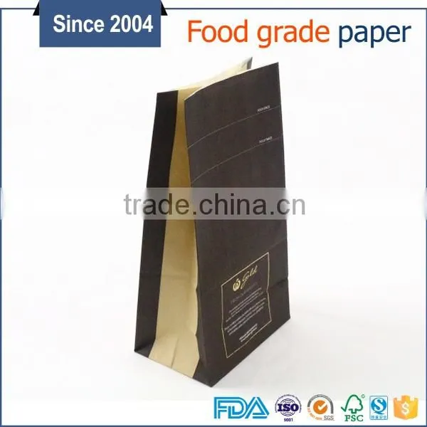 Standard FDA Custom Printing Gold Stamping Logo Side Gusset Kraft Paper Bag photo-2