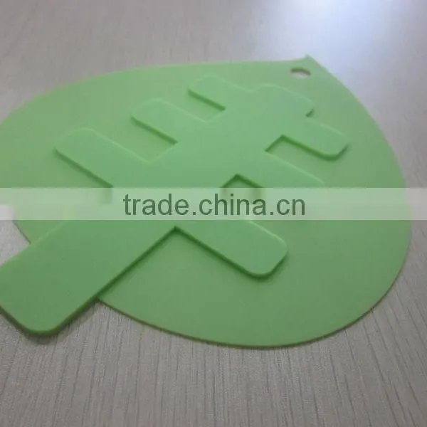 2015 New Design Lfgb and Fda Eco Friendly Food Grade Big Leaf Shaped Baking Silicone Trivet,silicone Placemat photo-3