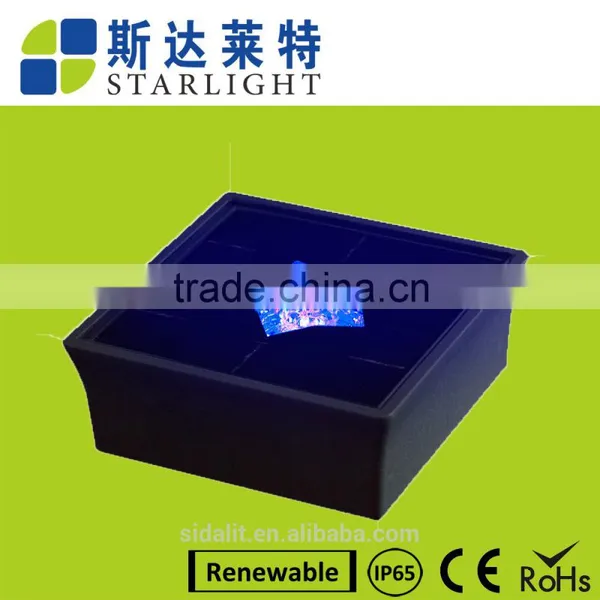 Cheap Price Blue off Grid Plaza Solar Brick Light