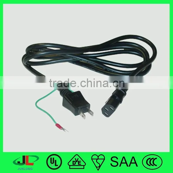PSE 2 Pin Plug Electrical Cable Wire With Grounding Wire and IEC C13 Plug photo-4