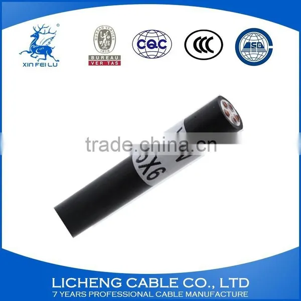 5cores Cable 5x6mm2 Copper Core Xlpe Insulated Pvc Jackted Electrical Power Cable photo-3