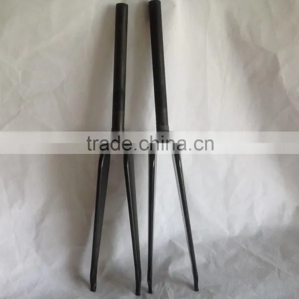 Factory Directly Selling Cheap Fixed Gear Carbon Fork,700C V Brake Sterred Carbon Road Bike Fork photo-2