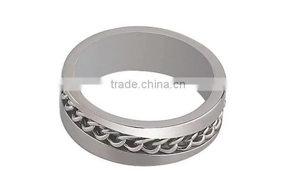 2016 Chain High Polished Classic Stainless Steel Ring Band for Men photo-2