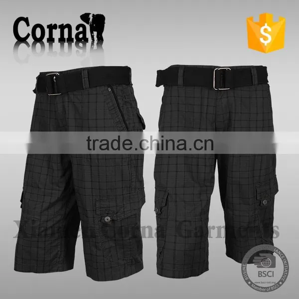 2015 Wholesale Product 100% Polyester Breathable Material Mens Cargo Shorts With Great Price photo-3