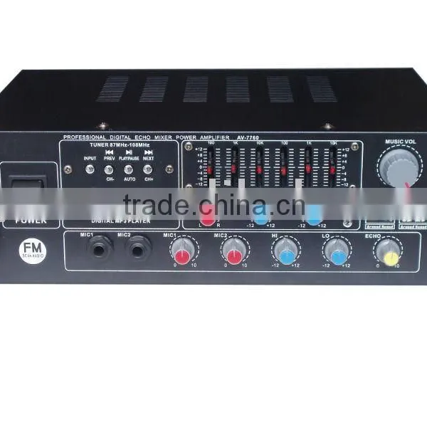 1200w Professional pa Subwoofer Power Amplifier AV-7760