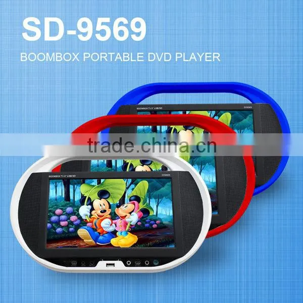 Multifunction 9" Home/car Portable Dvd Player Dvd Vcd cd Mp3 Mp4 Player