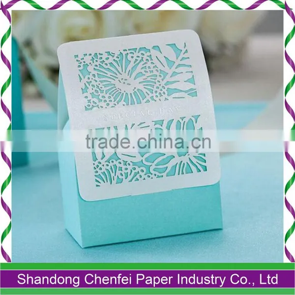 Wholesale Laser Cut Unique Empty Candy Box for Wedding photo-5
