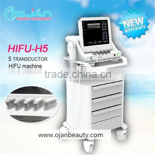 Hotsale Hifu With 5 Cartridges 10000 Shots/medical Hifu Facial Lifting / High Intensity Focused Untrasound Hifu
