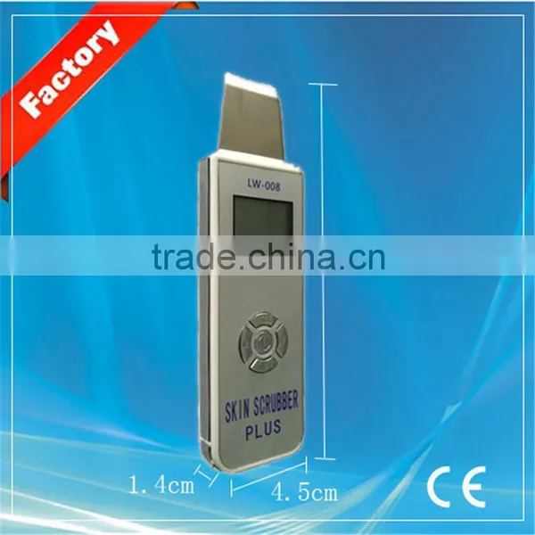 Ultrasonic Face Scrubber LCD Liquid Crystal Display LW-008 Face Massager Portable photo-2