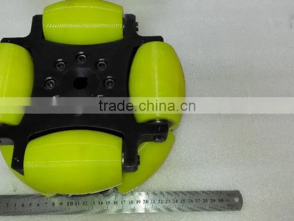 254mm Heavy Duty Industrial Omni Directional Wheel With Pu Roller (professional Custom,payload:500KG/pcs ) photo-3