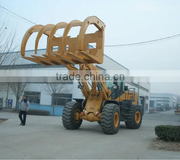 Loader With Grass/log/wood /pipe Timber Grasper/grab photo-6