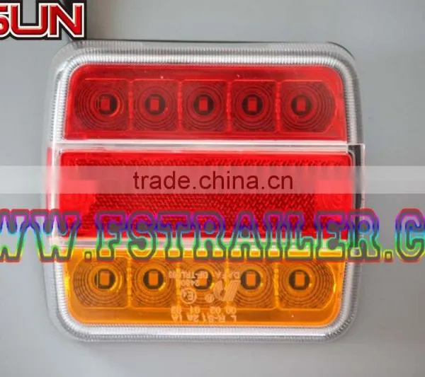 Yellow and Red LED Light and Reflector 12V for Sale