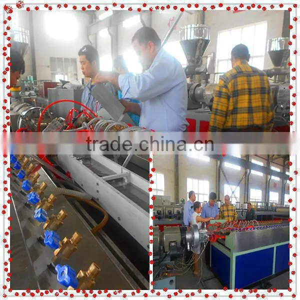 PP PE PVC WPC Skirting Board Production Line/WPC Profile Machine photo-3