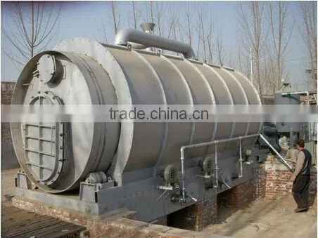 Low Investment High Profit Full Open Door Batch Type Waste Tyre to Fuel Oil Pyrolysis Plant With CE and ISO photo-2