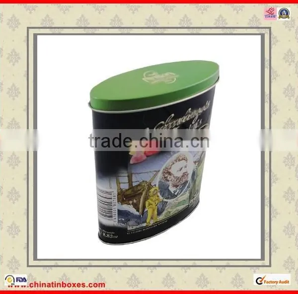 High Quality Oval Shape Custom Coffee Tin Box photo-5