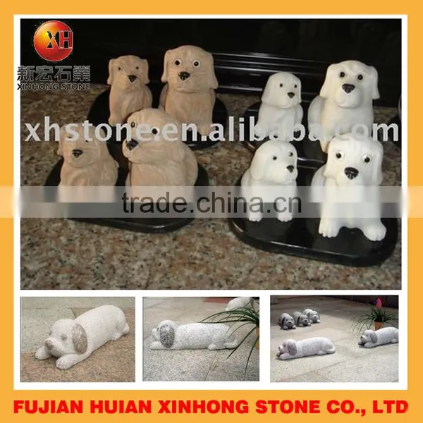 Hand Carved Life Size Animal Carving Foo Dog Sculpture photo-2