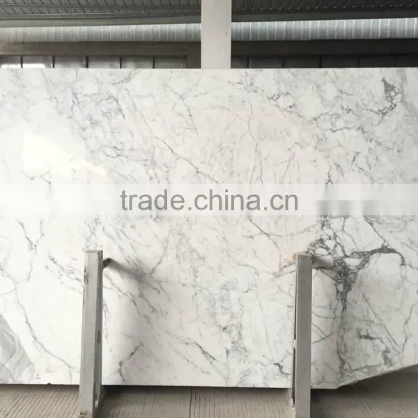 Statuario White Marble Custom Cut Marble Table Top photo-6