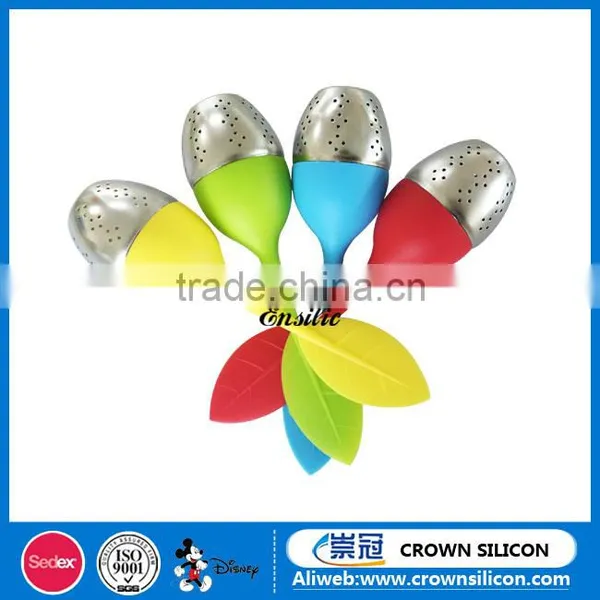 Hot Sale New Design Leaf Shape Silicone Tea Infuser photo-6