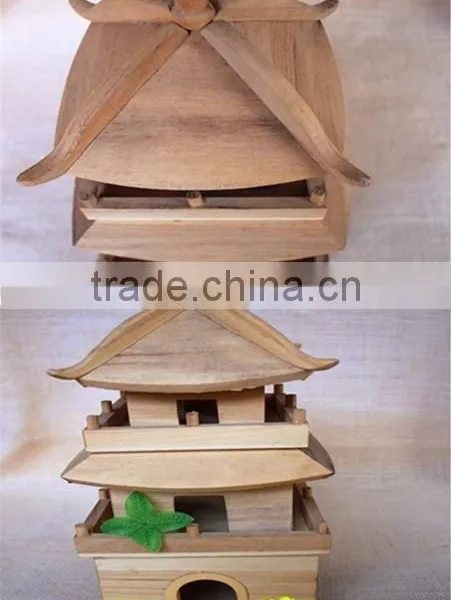 Unfinished Tower Wood House Toy Kids Wood Toys Modular Houses Wood Toys for Sale photo-2