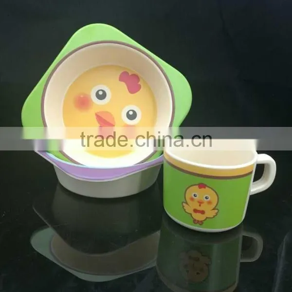 Bio Eco Bamboo Fibre Kid's Dinnerware Set photo-3