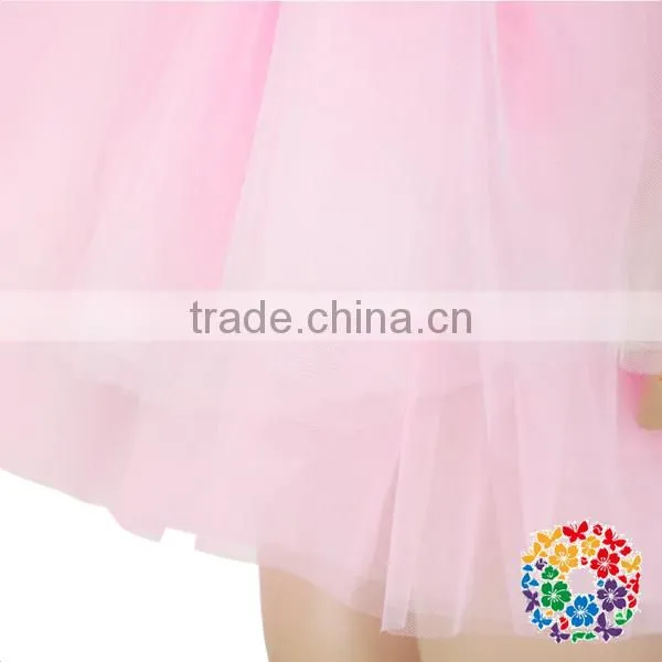 New Fashion Pink 4 Layers Kids Tulle Tutus Skirts With Sequin Bow Children Ballet Dance Wear Girls Tutu Skirt photo-5