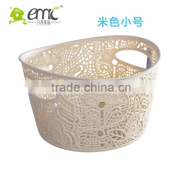 Lace Design Plastic Basket, Lace Baskets, Plastic Round Shape Basket photo-4