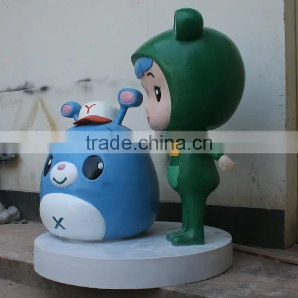Fiberglass Little Girl Cartoon Mascot photo-4