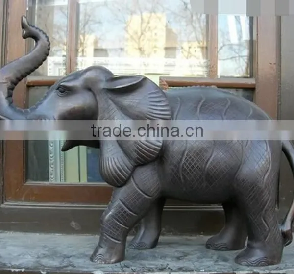 Large Outdoor Animal Decoration Thailand Elephant Statue Bronze photo-3