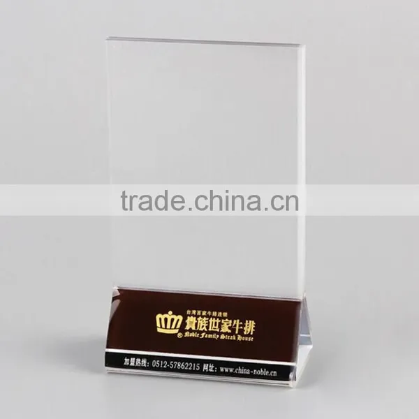 Full Printing Triangle Acryic Menu Holder for Restaurant photo-5