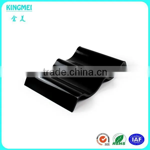 High Quality Black Waves Acrylic Serving Tray, 5mm Acrylic Food Tray photo-2