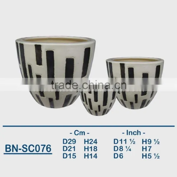 Vietnamese Ceramic Indoor Pot/ Indoor Planter BN-SC074 photo-3