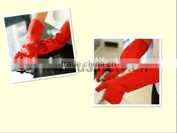 DDSAFETY Hot Sale Red Long Rubber Household Gloves Household Gloves photo-6