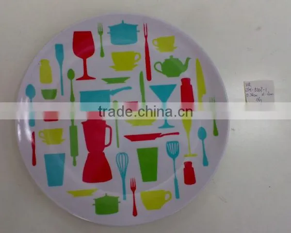 Colorful Melamine Plate Melamine Tableware