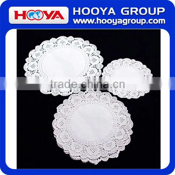 24PCS Dia. 32cm White Round Disposable Lace Paper Doilies Cake Placemats Crafting Coaster of Tableware Decoration photo-2