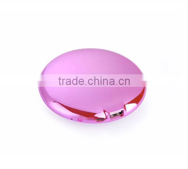 7000mAh Round Mirror Shape Portable Charger Power Bank photo-5