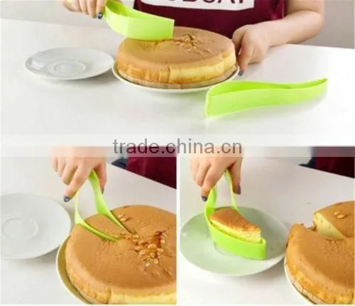 Cheap New Cake Server Pie Cutter Bread Slicer Plastic Knife Wedding Party Kitchen Tool photo-3