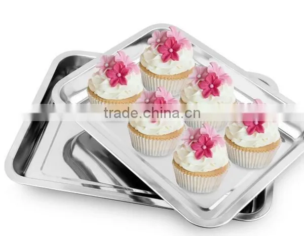 Rectangular Metal Stainless Steel Food Tray / Dinner Tray for Sale photo-6