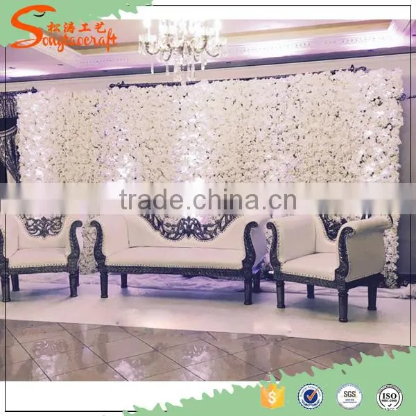 Best Quality Product Artificial Flower Wall Plastic Artificial Wedding Flower Wall photo-3