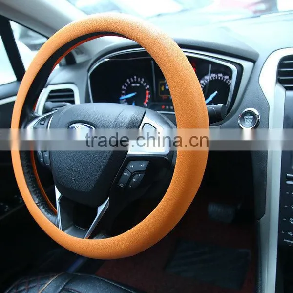 Safe Silicone Material Car Accessories Custom Steering Wheel Cover Supplier photo-4