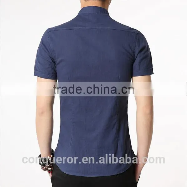 Men's White Linen Shirt HOT! MSRL0044 photo-5