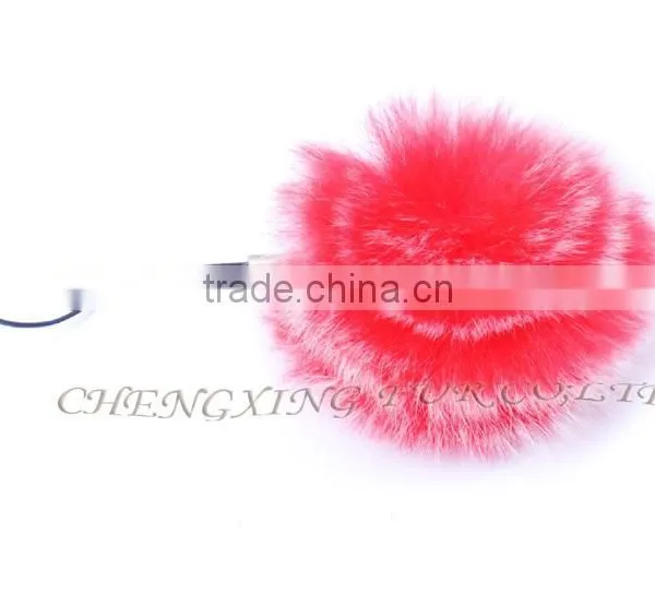 CX-A-54F Rabbit Fur Mobile Phone Strap Promotional Fur Keychain photo-6