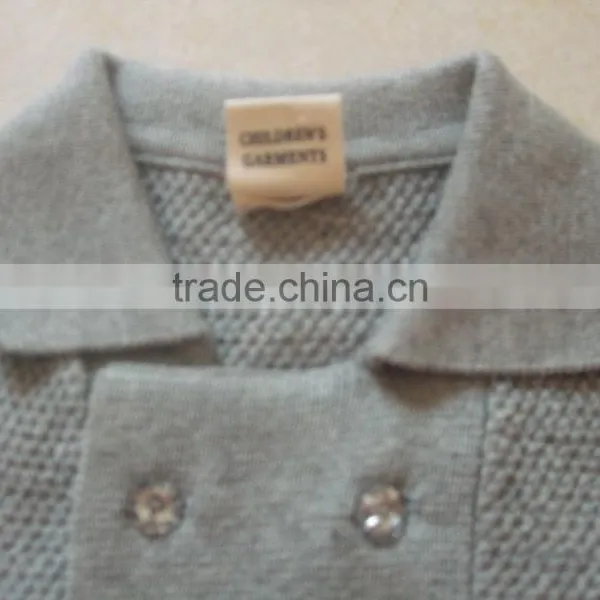 High Quality Unisex Children Double Row Pearl Beaded Buttons Autumn Cardigan Sweater (BKNB5273) photo-3